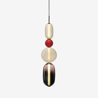 Nordic Colored Glass Chandelier | Coffee Shop Decor Light