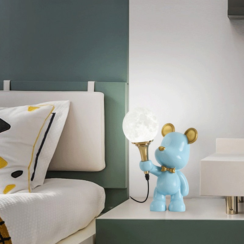 Creative Hug Bear Cartoon LED Night Light | Children's Room Lamp
