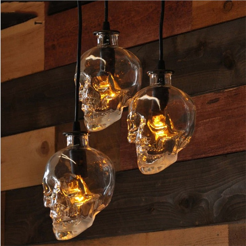 Classical Glass Skull Wall Light | Nordic LED Sconce Fixture