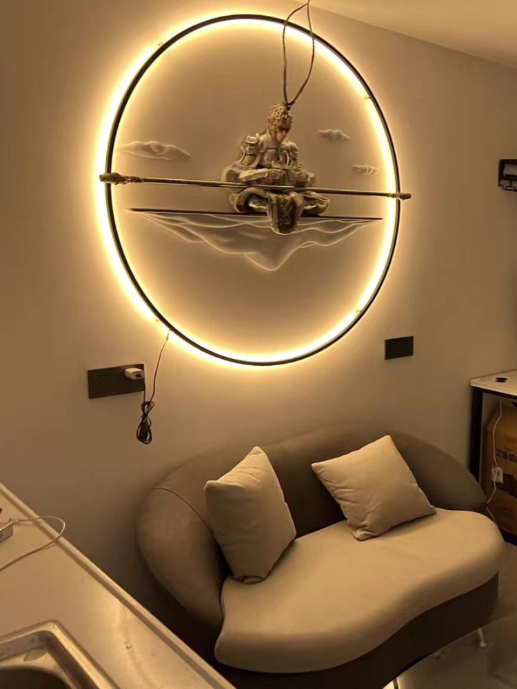 Nordic LED Circle Wall Lamp | Modern Minimalist Design