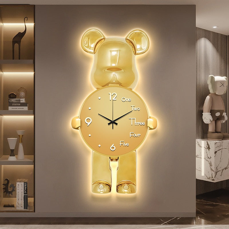 Modern Minimalist Clock Wall Lamp | Internet Celebrity Design