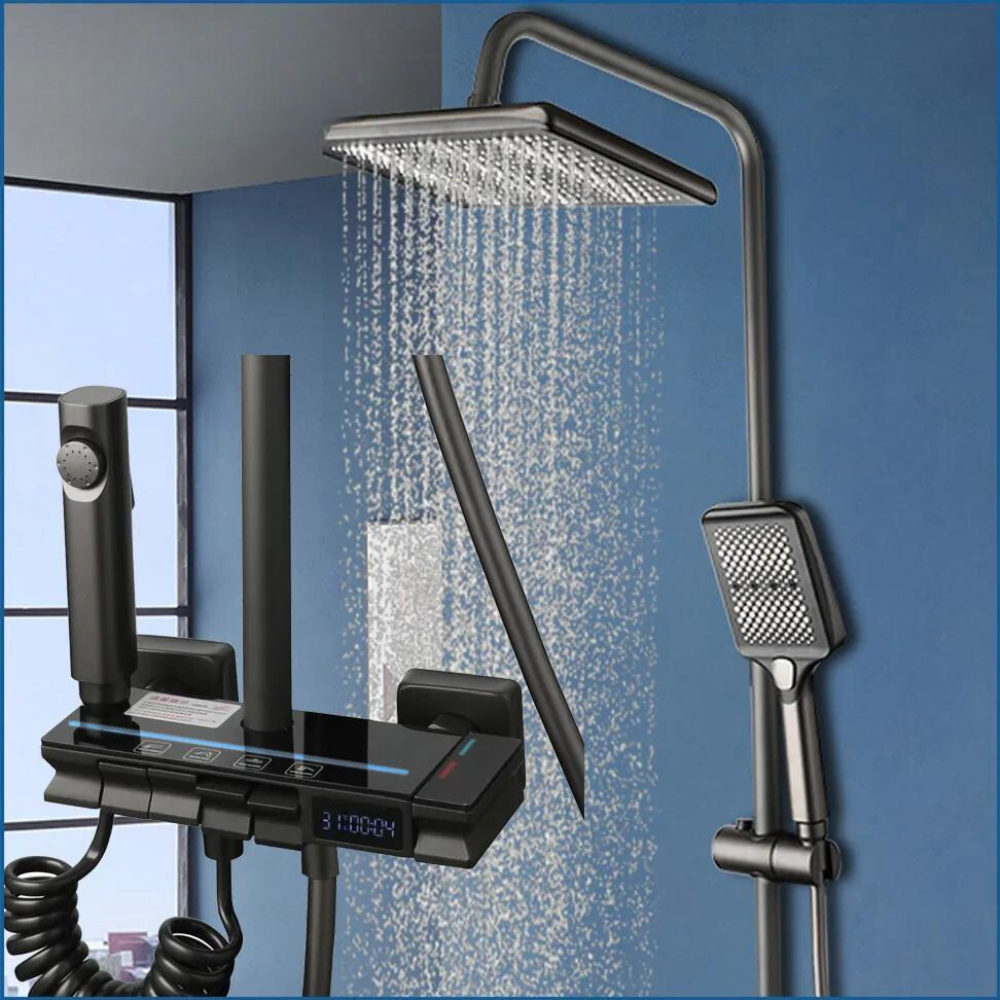 Digital Display Wall-Mounted Shower System
