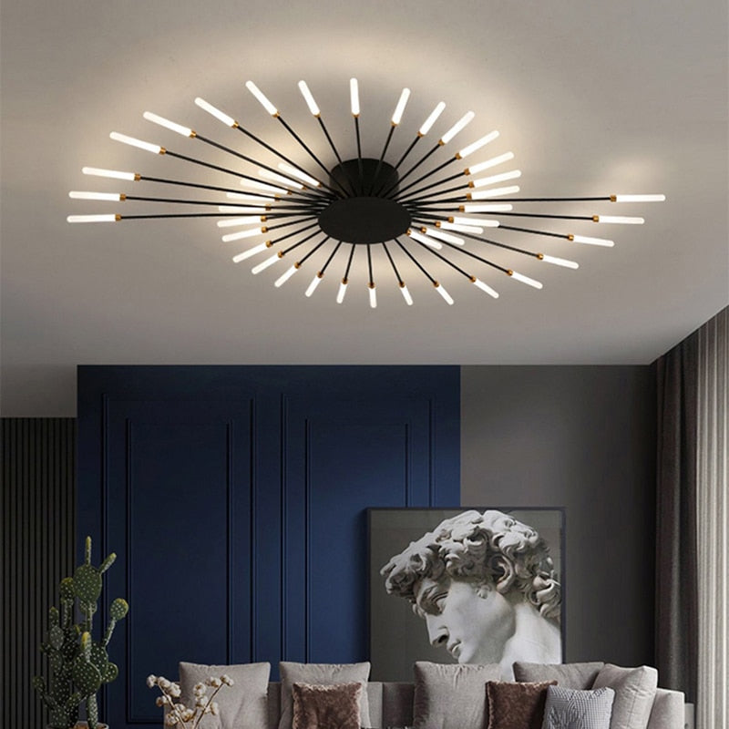 Nordic Fireworks Ceiling Lamp | Modern Living Room Lighting