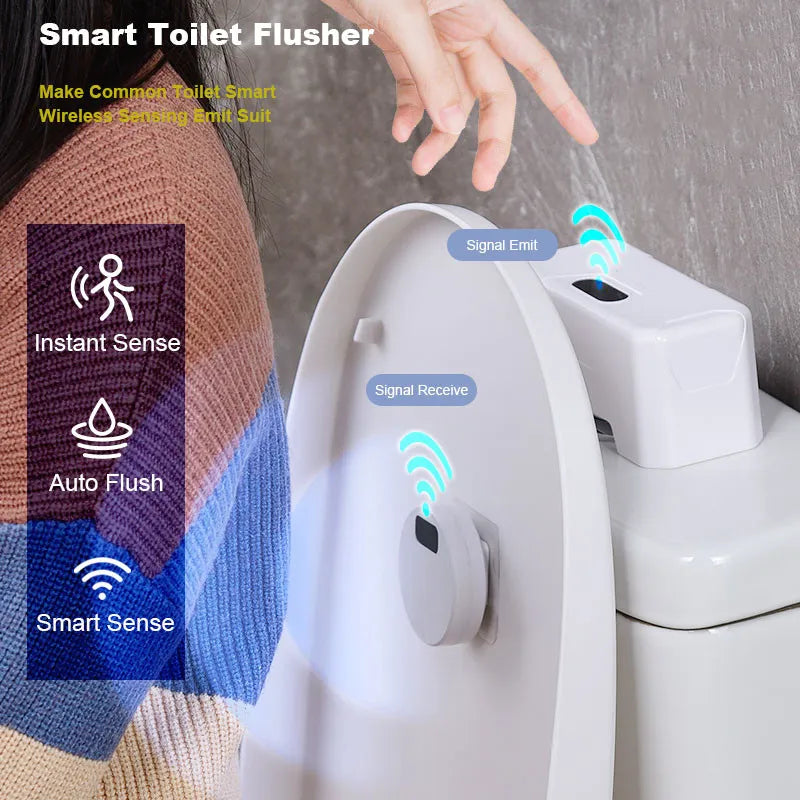 Smart Toilet Flusher Kit with Infrared Sensor